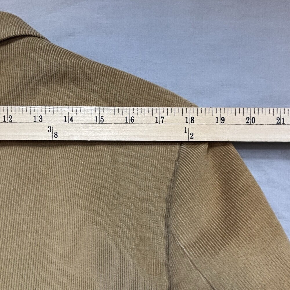 Haggar Vintage Single Breasted Tan Corduroy Sport Jacket Blazer 40 - Picture 8 of 11